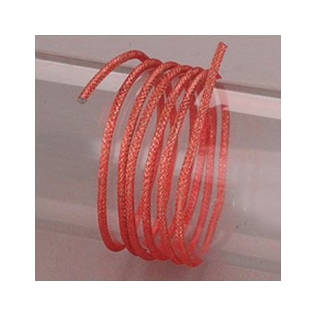 Fil aluminium structuré anodisé, diam. 2 mm, 2 mètres
