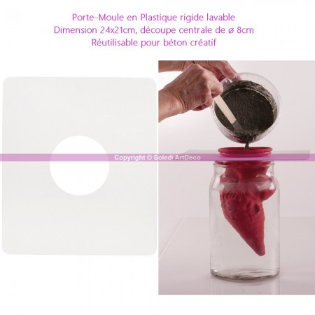 Moule en latex Forme Oiseau dodu, 11,5cm x 10cm, réutilisable pour béton créatif