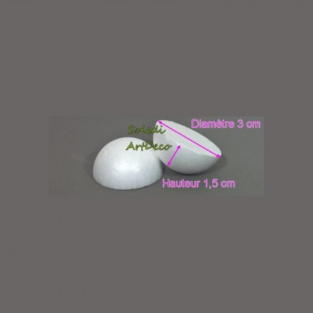 Boule polystyrène Styropor diam. 3 cm/30 mm, densité pro