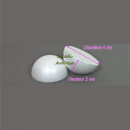 Boule polystyrène Styropor diam. 3 cm/30 mm, densité pro