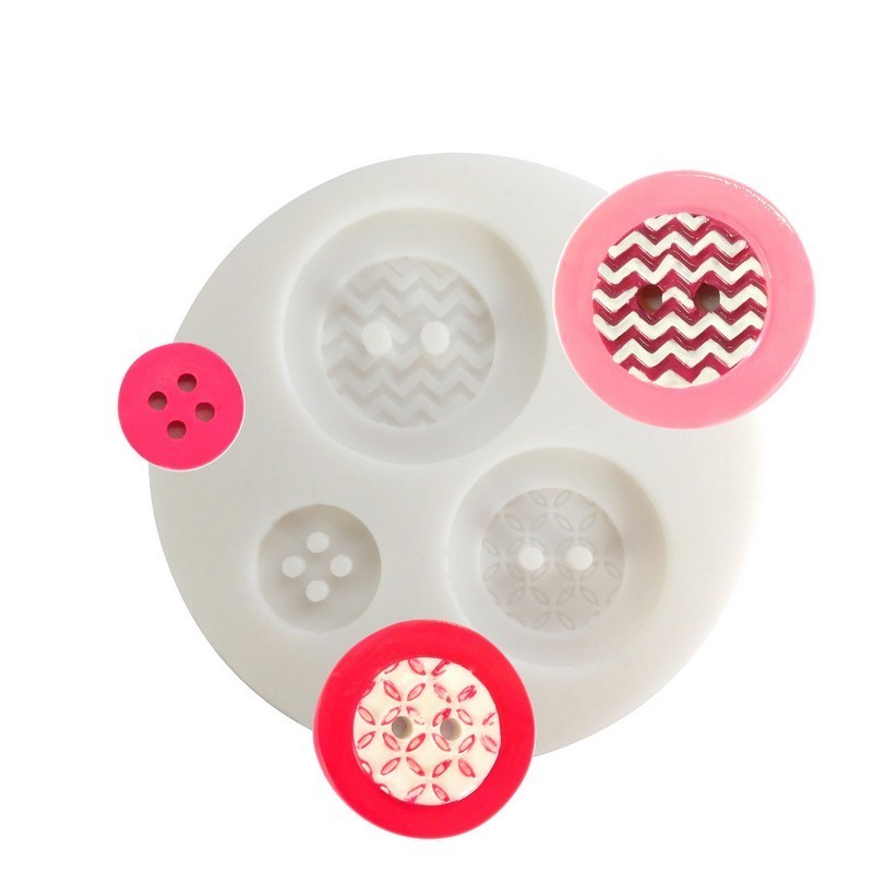 Moule en silicone rond de 7cm, 6 motifs miniatures Bonbons d'enfant, 