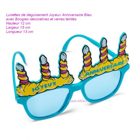 Lunettes de déguisement Double foyer, Verres transparent Effet Intello, Largeur 13cm, Longueur 12,5cm