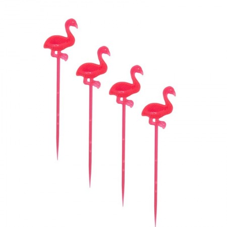 Piques décoratives, plastique alimentaire coloré, 8 cm, lot de 100