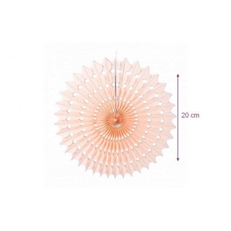 Kleiner Wasserhahn weiß, Durchmesser 20 cm, Seidenpapier zum Aufhängen
