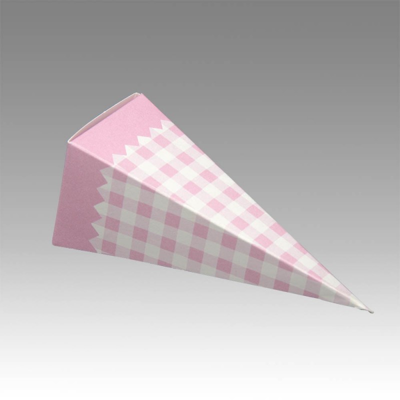 Display de 20 cornets dragées, en papier imprimé Shabby Liberty petites fleurs