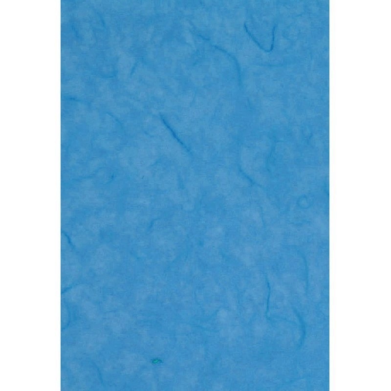 Lot de 9 feuilles de Papier de soie en fibres de mûrier, Bleu, dim. 47 x 64 cm