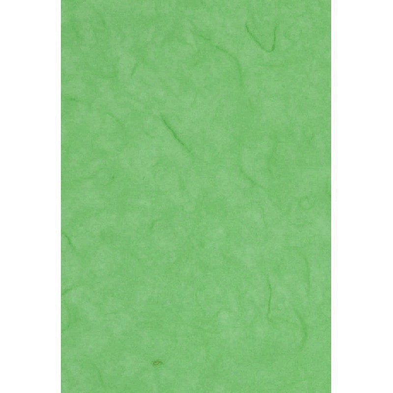 Lot de 2 feuilles de Papier de soie en fibres de mûrier, Vert clair, dim. 47 x 64 cm