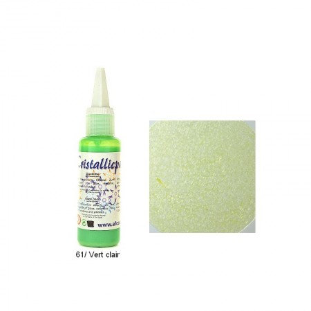 Cristallicpaint Peinture effet de Transparence, flacon de 50 ml coloris au choix, pour verre céramique miroir