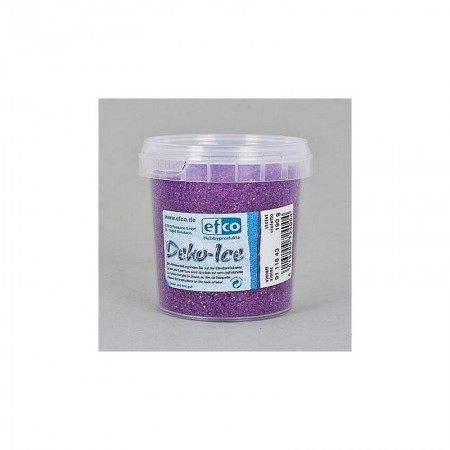 Pot de 155ml de Deko-Ice, Paillettes Effet Cristaux de Neige, Couleur Violet, à parsemer ou à coller