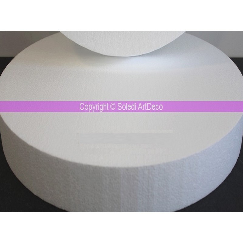 Disque XL épaisseur 10 cm, diamètre 70 cm, polystyrène pro haute densité, 28 kg