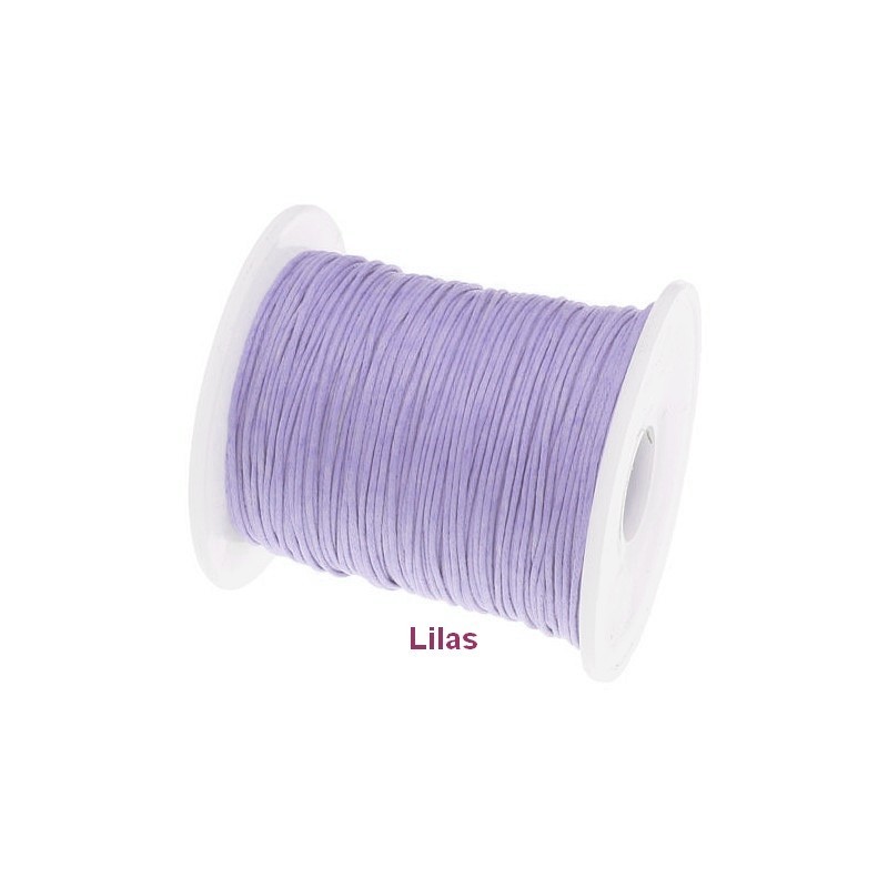 Cordelette en coton ciré, diam. 1 mm, 9 mètres