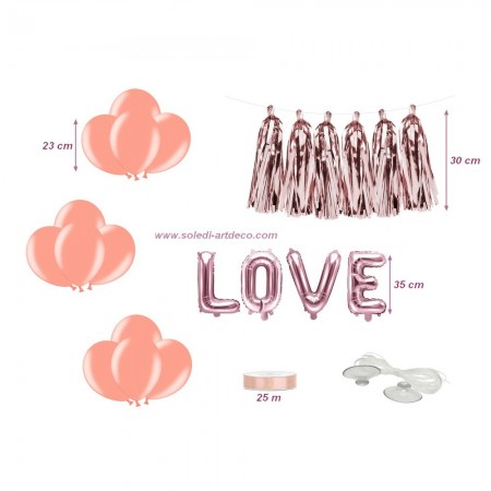 Fuchsia festliche Hochzeit Dekoration Kit, 10 Stück, für Brautwagen, Tüll, Knoten