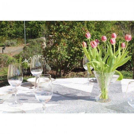 Rouleau de Ruban intissé Argenté, largeur 10 cm, longueur 10 m, décoration de table non tissé