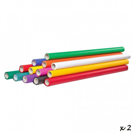 Set mit 2 Rollen Seidenpapier, 50 cm x 500 cm, 22 g / m², Farbe Ihrer Wahl