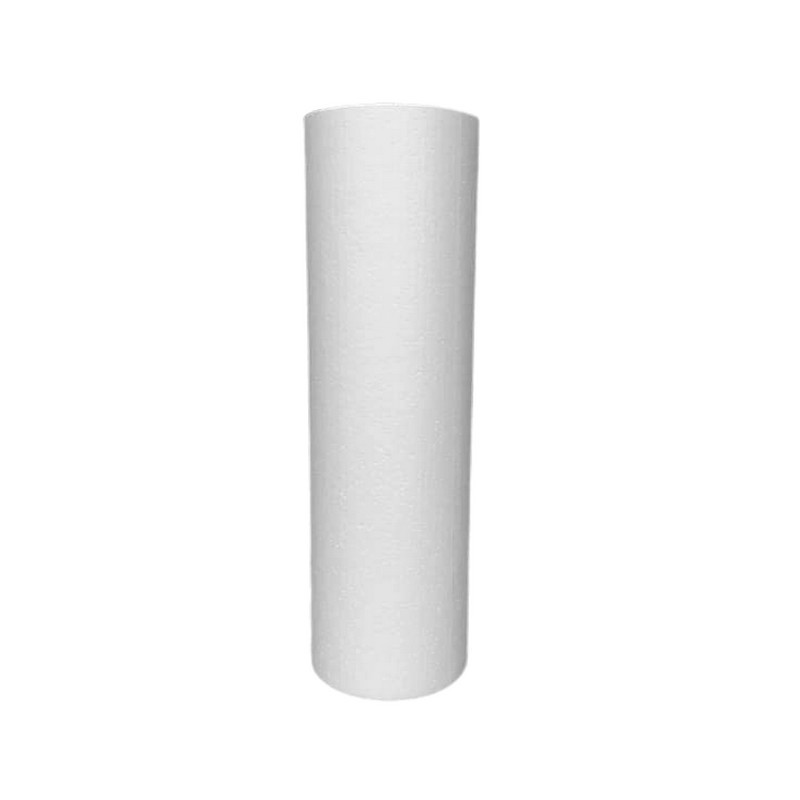 Cylindre en polystyrène diam. 15 x haut. 50 cm, Colonne en Styropor blanc pour présentoir, de densité Pro, 28 kg/ m3