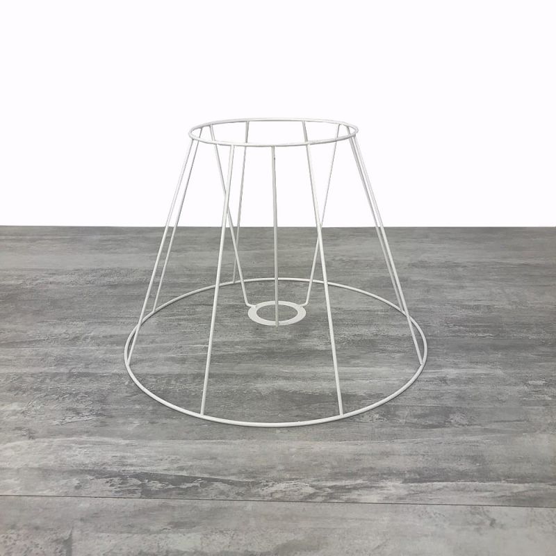 Carcass Lampshade Empire style of 20 cm, Armature shape cone with 8 branches epoxy anticorrosive material, for E14