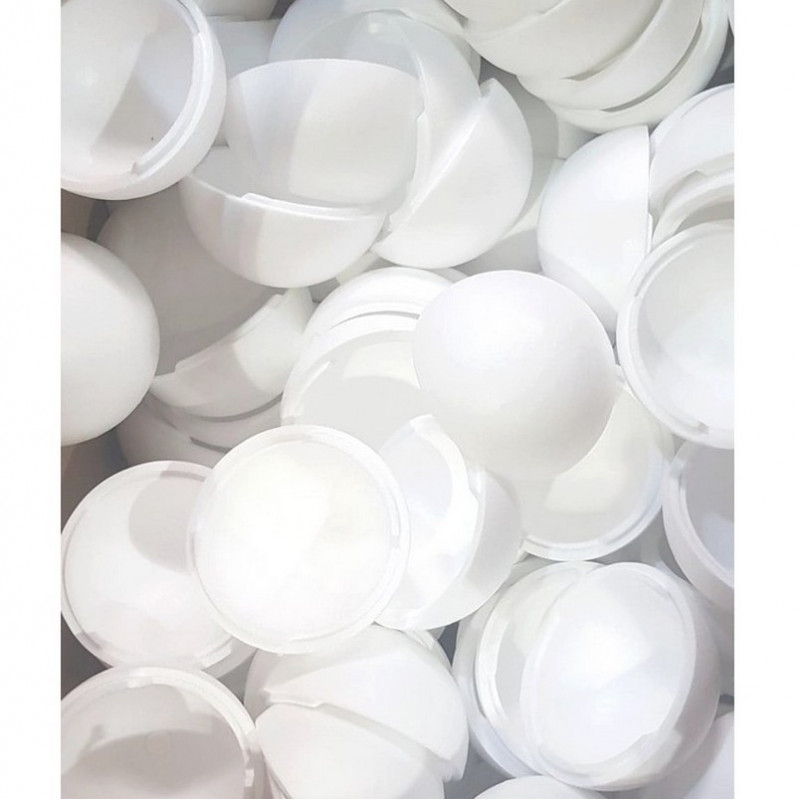 Gros lot de 20 grandes boules Ø 15 cm séparables, en polystyrène, Styropor blanc densité professionnelle