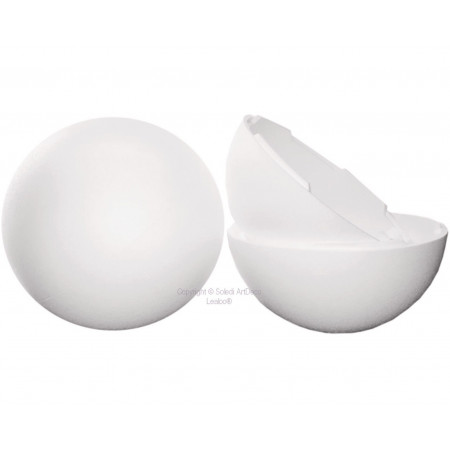 Gros lot de 20 grandes boules Ø 15 cm séparables, en polystyrène, Styropor blanc densité professionnelle