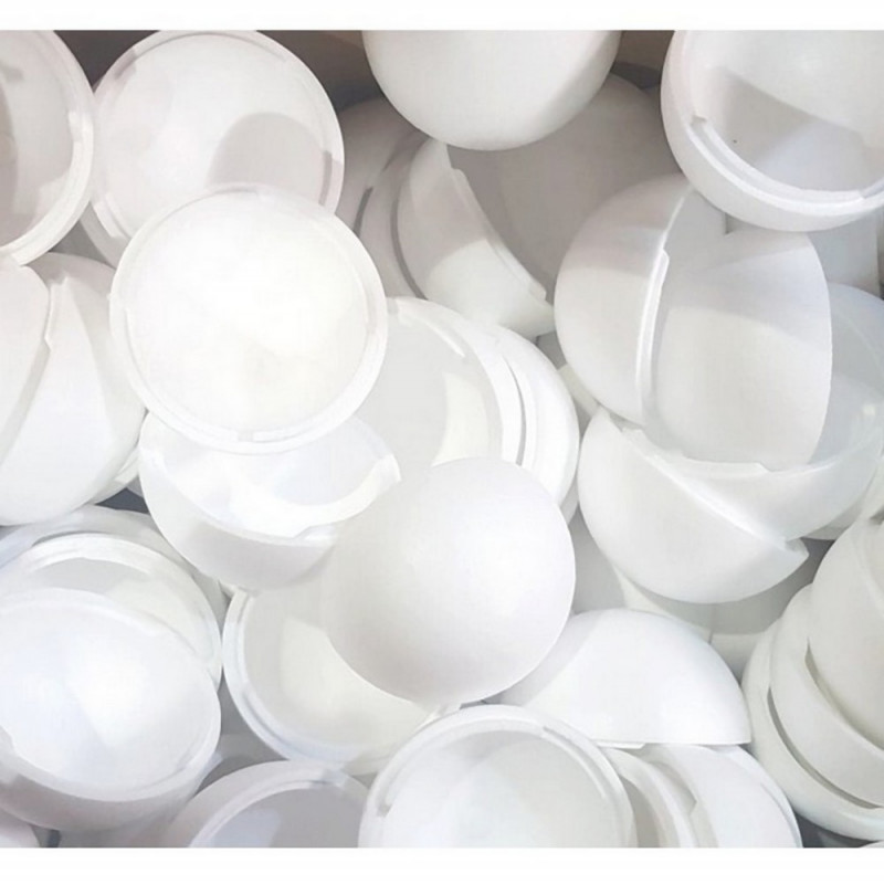 Gros lot de 20 grandes boules Ø 25 cm séparables en polystyrène, Styropor blanc densité professionnelle