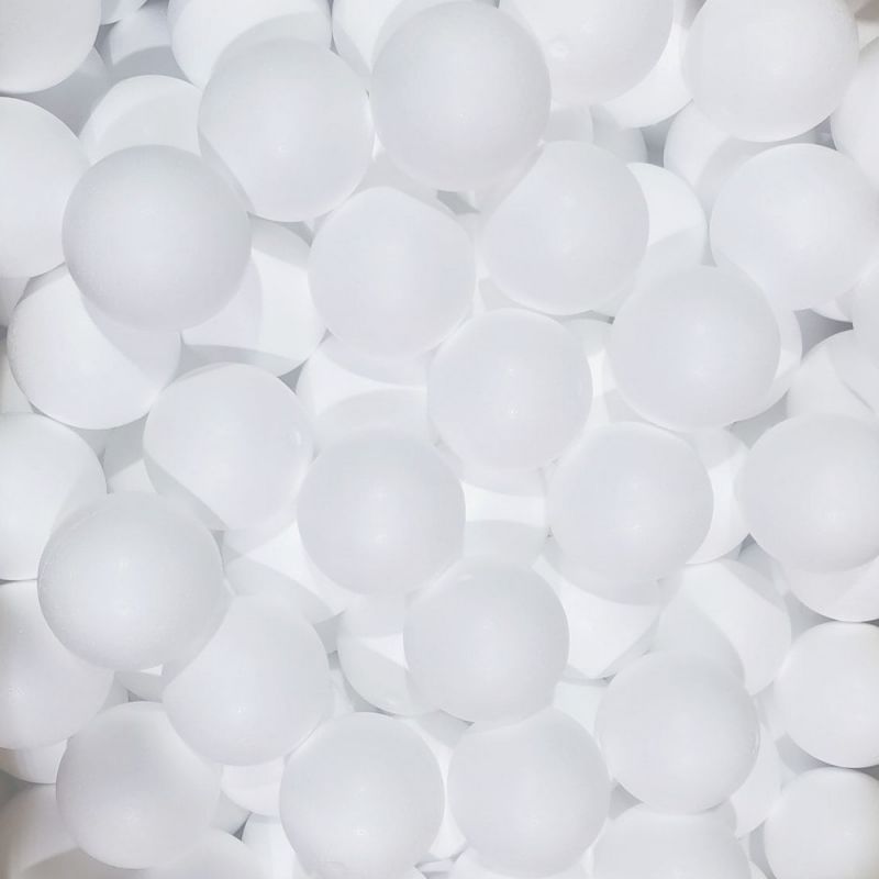 Lot de 20 boules polystyrène Styropor diam. 6 cm/60mm, Sphères Styro blanc densité pro