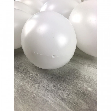 Lot de 5 Oeufs en plastique blanc, 12cm de haut, à décorer, avec trou de suspension, non séparables