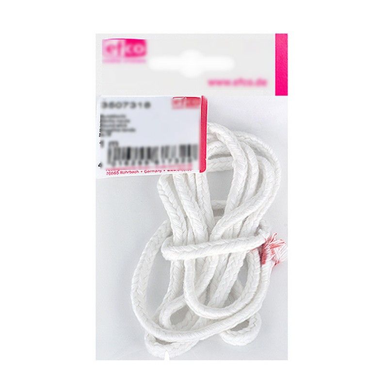 Mèche ronde N°6, 100 % coton pour Bougie de 45 à 55 mm de diam., 2 mètres