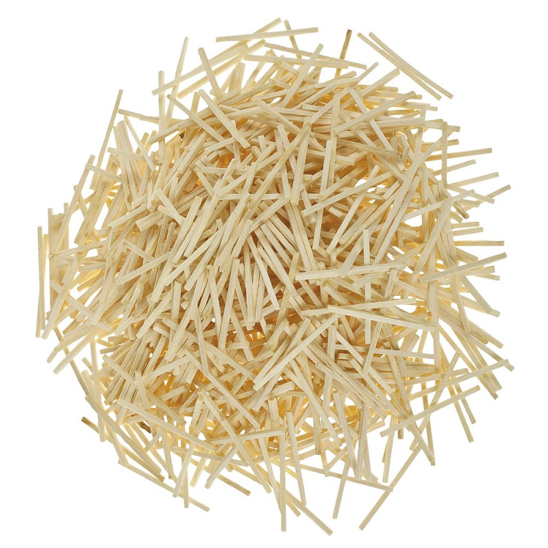 Lot de 1000 allumettes en bois naturel, 4,3 cm, support à décorer