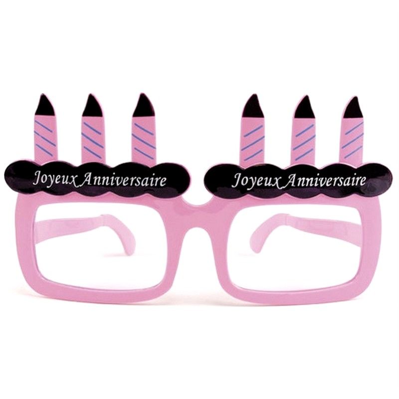 Lunettes de déguisement Double foyer, Verres transparent Effet Intello, Largeur 13cm, Longueur 12,5cm
