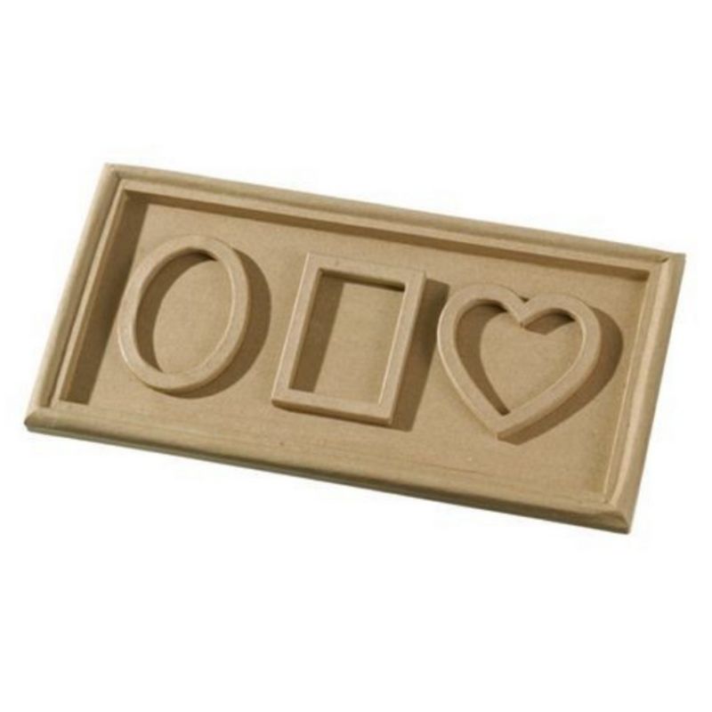 Cadre puzzle Photo Forme Coeur en MDF, haut. 23 cm