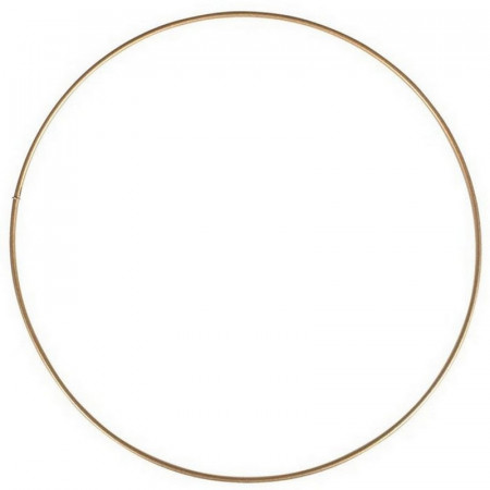 Grand Cercle XXL métallique doré ancien, diam. 80 cm pour abat-jour, Anneau epoxy or Attrape rêves