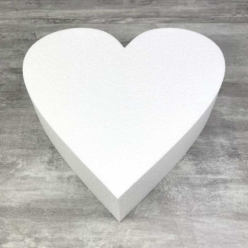 Polystyrene dummy heart 2D, thickness 7 cm, width 35 cm, high density 28 kg/m3