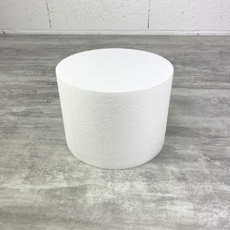 Disque épaisseur 15 cm, diamètre 20 cm, polystyrène pro haute densité, 28 kg/ m3