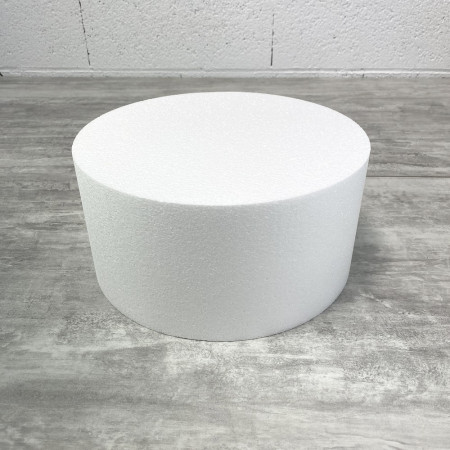 Disque épaisseur 15 cm, diamètre 30 cm, polystyrène pro haute densité, 28 kg/ m3