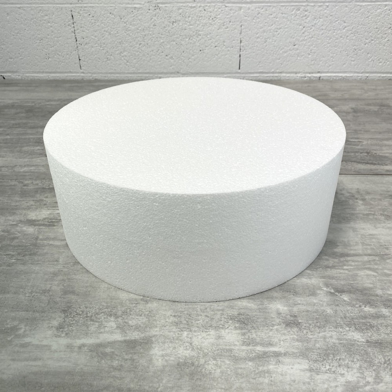 Disque épaisseur 15 cm, diamètre 40 cm, polystyrène pro haute densité, 28 kg/ m3