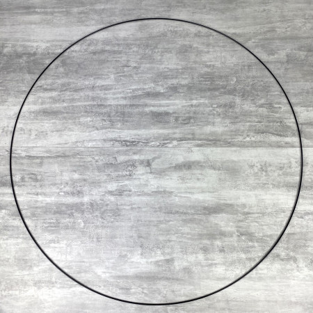 Grosser schwartz Metallring, Durchm. 100 cm für Lampenschirm, Epoxid Drahtring für Traumenfänger