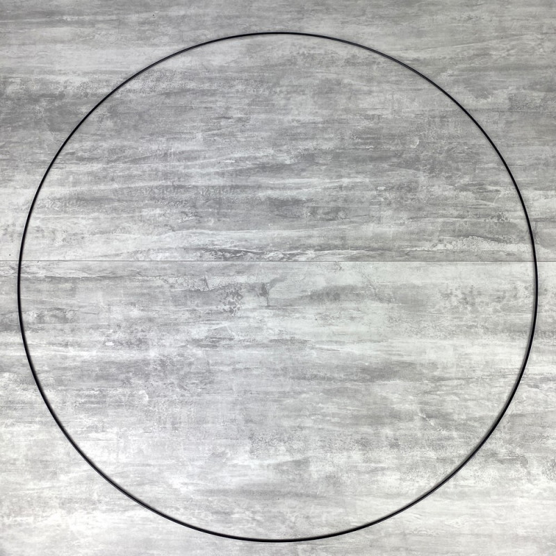 Très Grand Cercle XXL métallique noir, diam. 100 cm pour abat-jour, Anneau epoxy Or Attrape rêves