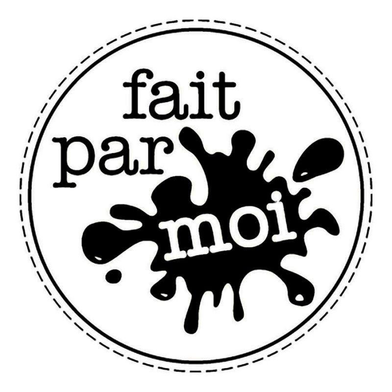 Tampon diam. 3cm, Fait par Moi, Manche en bois, Longueur 4cm