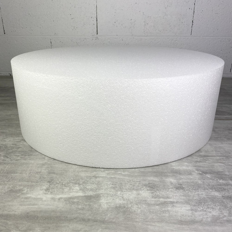 Grand Disque épaisseur 20 cm, diamètre 60 cm, polystyrène pro haute densité, 28 kg/ m3