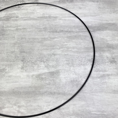 Cercle métallique noir, diam. 40 cm pour abat-jour, Anneau epoxy Attrape rêves