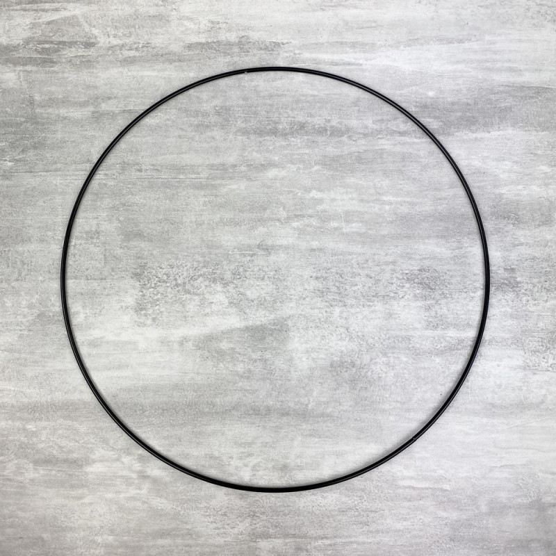 Schwartz Metallkreis von 30 cm Durchmesser für Lampenschirm, Epoxid Drahtring für Traumenfänger