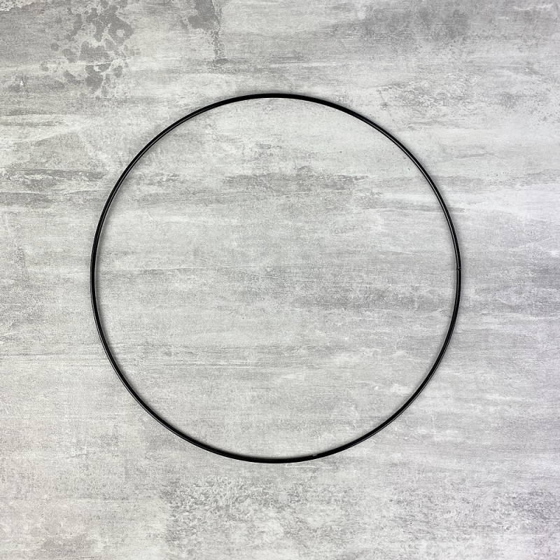 Cercle métallique noir, diam. 30 cm pour abat-jour, Anneau epoxy Attrape rêves