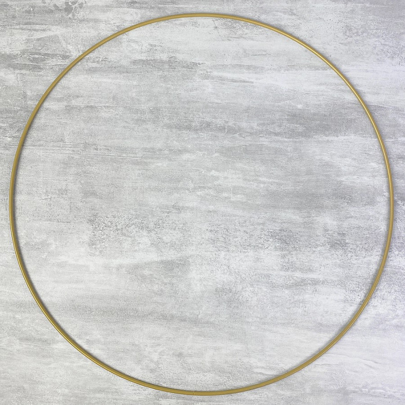 Grand Cercle métallique doré ancien, diam. 50 cm pour abat-jour, Anneau epoxy or Attrape rêves