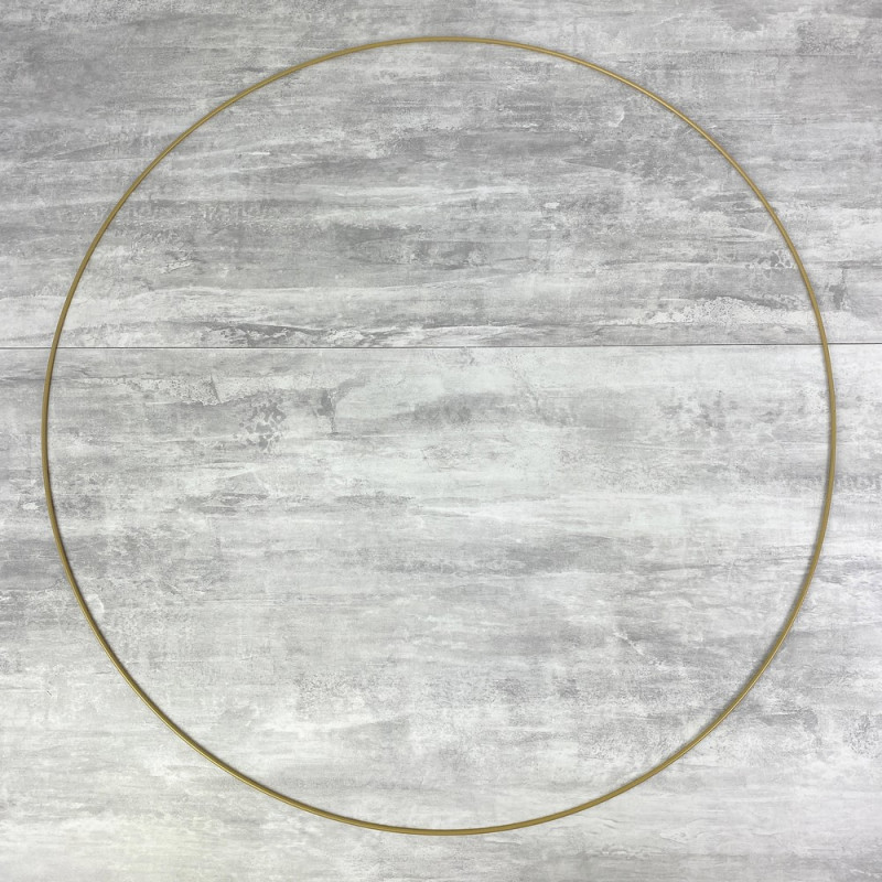 Grand Cercle XXL métallique doré ancien, diam. 80 cm pour abat-jour, Anneau epoxy or Attrape rêves