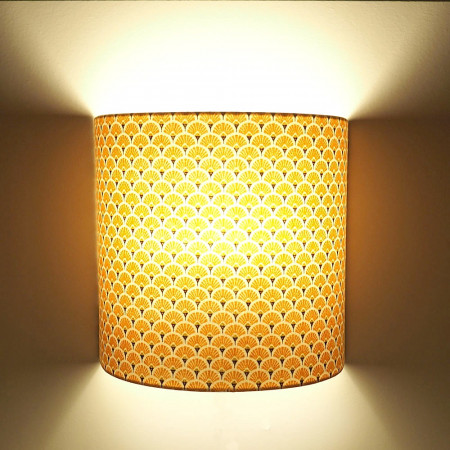 Petite Carcasse Applique Demi-Rond murale 20x20 cm pour E14, en epoxy anticorrosion, à décorer