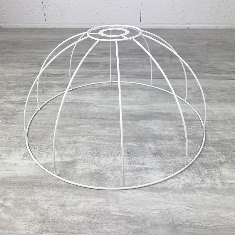 Suspension frame, 40 cm bell, lampshade 10 branches, in anticorrosion epoxy, for E27
