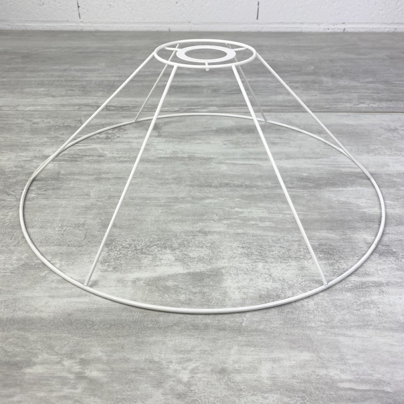 Hängerahmen, konisch 40 cm, Rahmen Deckenleuchte, 6-fach aus korrosionsbeständigem Epoxid, für E27
