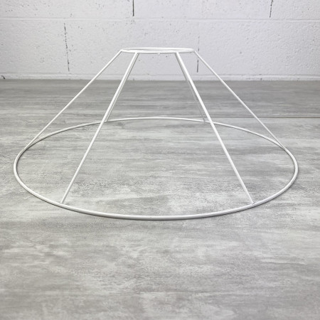 Carcasse suspension Conique 40 cm, Armature plafonnier 6 branches en epoxy anticorrosion, pour E27