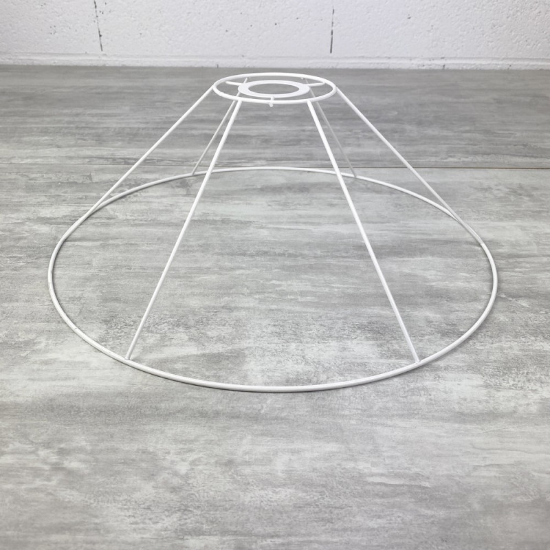 Hängerahmen, konisch 30 cm, Rahmen Deckenleuchte, 6-fach aus korrosionsbeständigem Epoxid, für E27