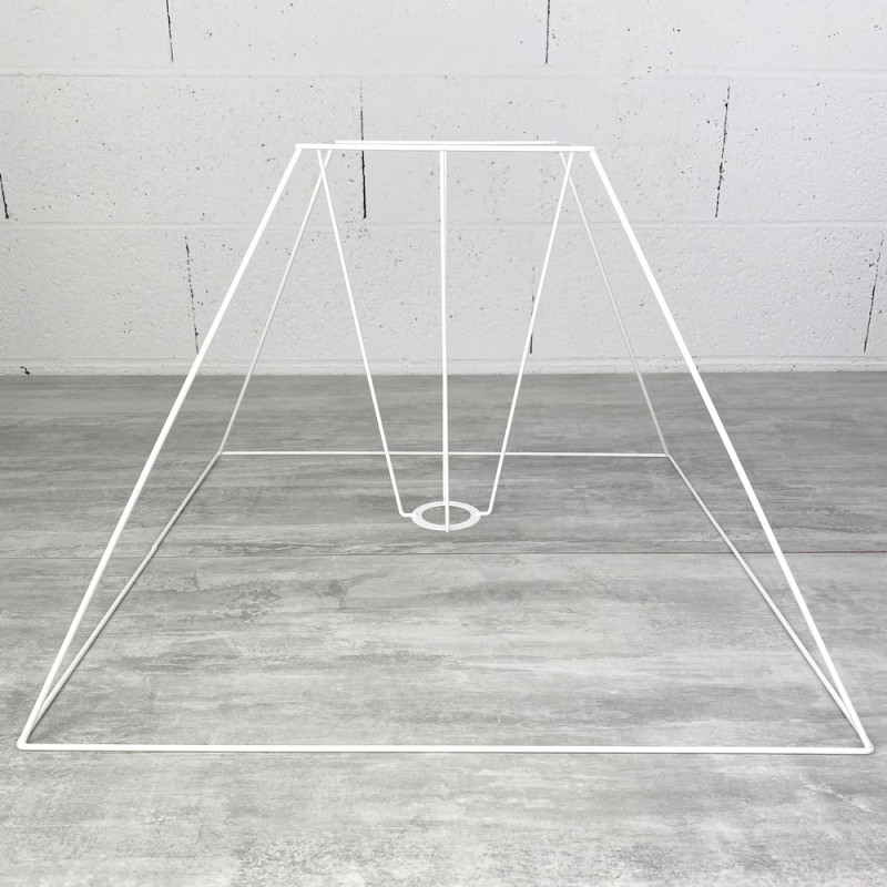 Carcasse Abat-Jour Pyramide 50x18,5x39 cm, Armature Lampe 4 branches en epoxy anticorrosion, pour E27