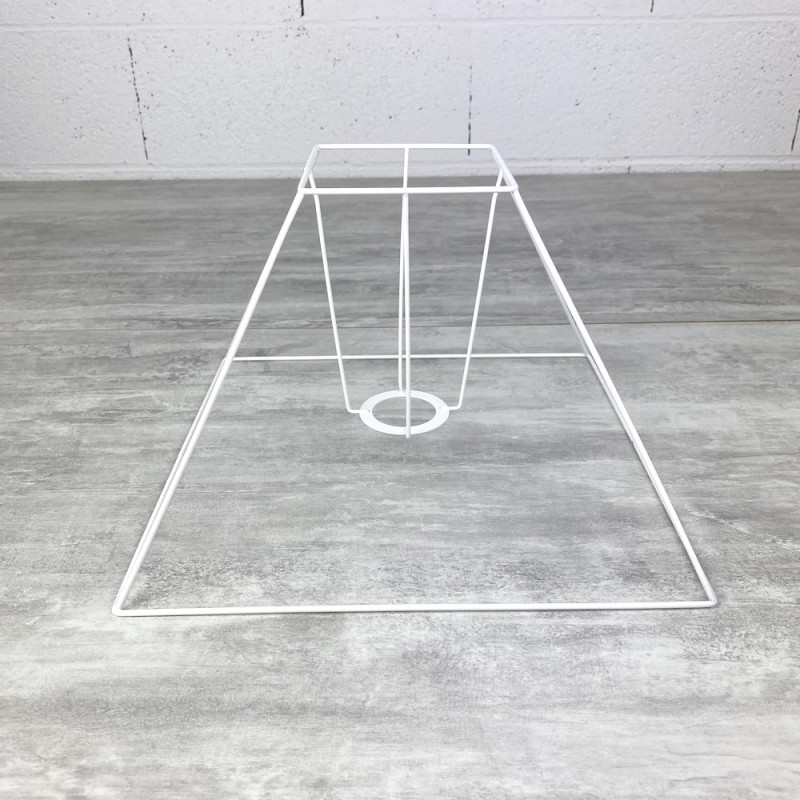 Carcasse Abat-Jour Pyramide 30x10,5x22,5 cm, Armature Lampe 4 branches en epoxy anticorrosion, pour E27